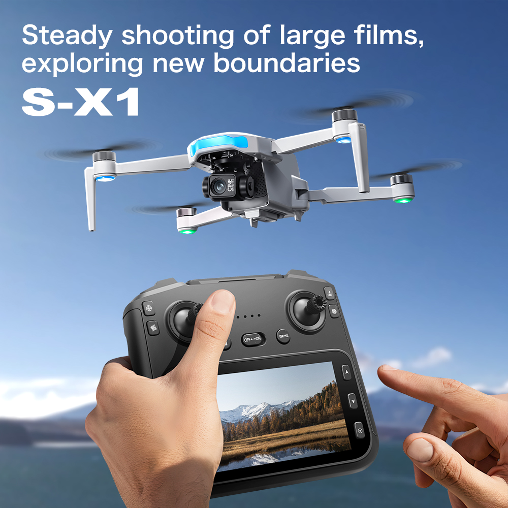 Original S-X1 GPS Foldable RC  - Drone Gimbal 3 Axis 评论和价格