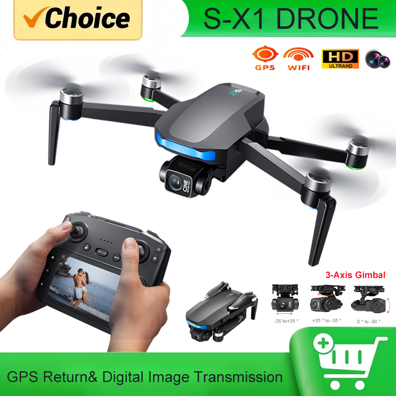 S-X1 MAX GPS Drone with 3-Axis - Drone Gimbal 3 Axis 评论和价格