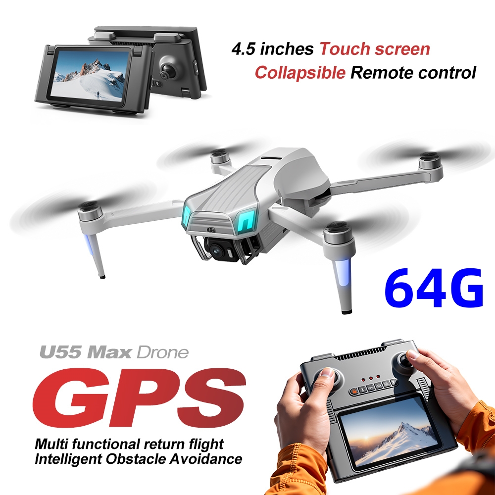 NCZOBOE U55 RC Drone HD Dual C - Drone Gimbal 3 Axis 评论和价格