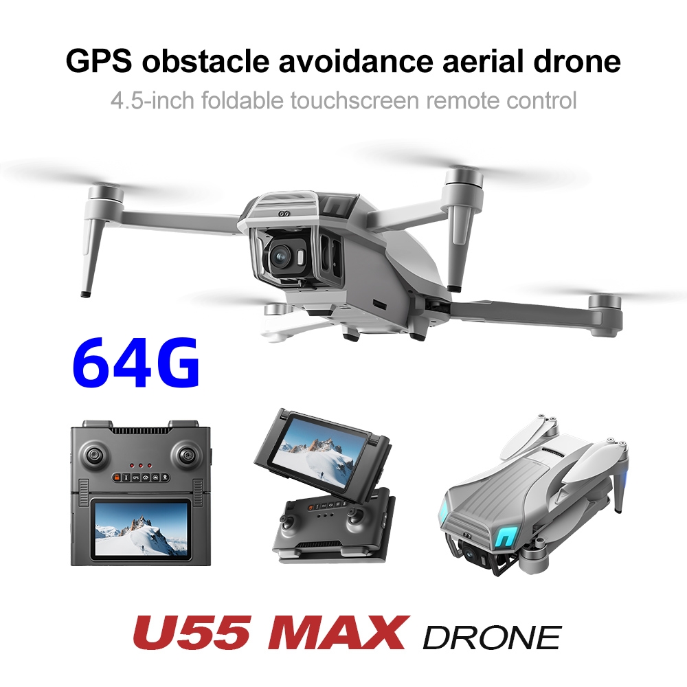 NCZOBOE U55 RC Drone HD Dual C - Drone Gimbal 3 Axis 评论和价格